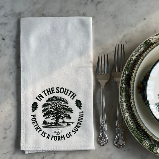 The Poetry Is Survival Dinner Napkin